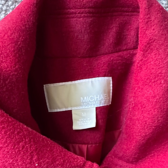 MICHAEL Michael Kors Red Trench Coat - Picture 2 of 5
